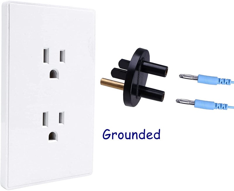 HPFIX Grounded Outlet Plug, Anti-Static Wrist Strap (Adjustable up to Size XL) and Grounding Cord, Earth Connection | ESD Safe for Computer, PC Building Eelectronics - Image 2